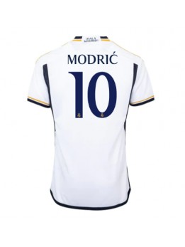 Moški Nogometna dresi replika Real Madrid Luka Modric #10 Domači 2023-24 Kratek rokav